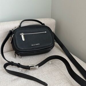 New Black Leather Crossbody Bag